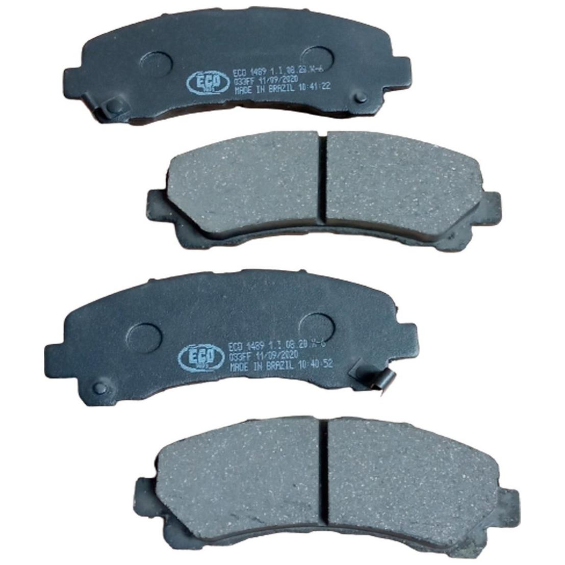 Pastilha de Freio Dianteira para Chevrolet S10 e Trailblazer - ECOPADS - ECO1489