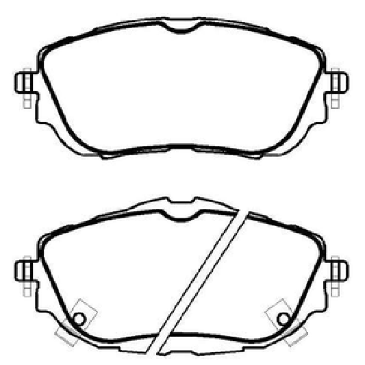Pastilha de Freio Dianteira para Toyota Corolla - ECOPADS - ECO1560