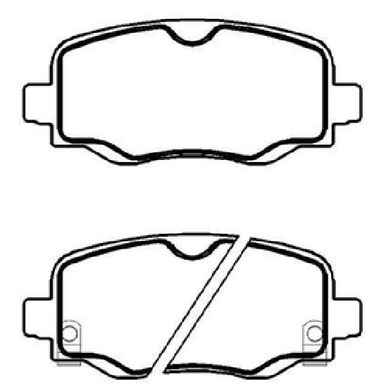 Pastilha de Freio Traseira para Jeep Compass e Renegade - ECOPADS - ECO1563