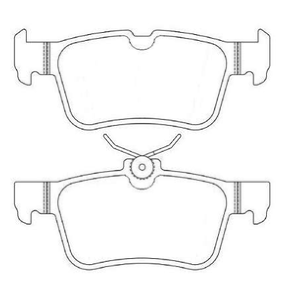 Pastilha de Freio Traseira para Ford Fusion - ECOPADS - ECO1572