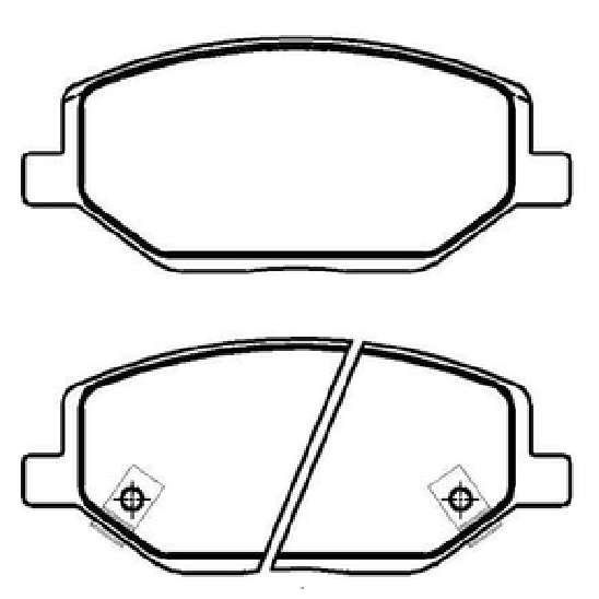 Pastilha de Freio Dianteira para Chevrolet Spin - ECOPADS - ECO1575