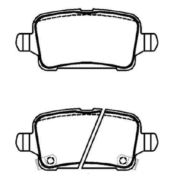 Pastilha de Freio Traseira para Chevrolet Cruze e Cruze Sport6 - ECOPADS - ECO1577