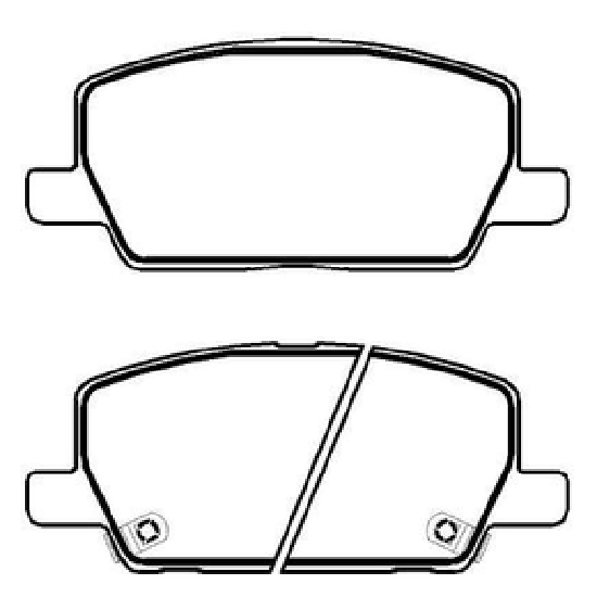 Pastilha de Freio Dianteira para Chevrolet Tracker - ECOPADS - ECO1620