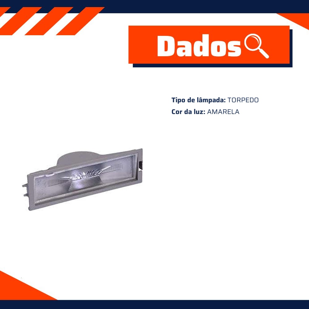 Lanterna Luz de Placa para Chevrolet Onix e Prisma - Rainha das Sete - ETE 7146 S