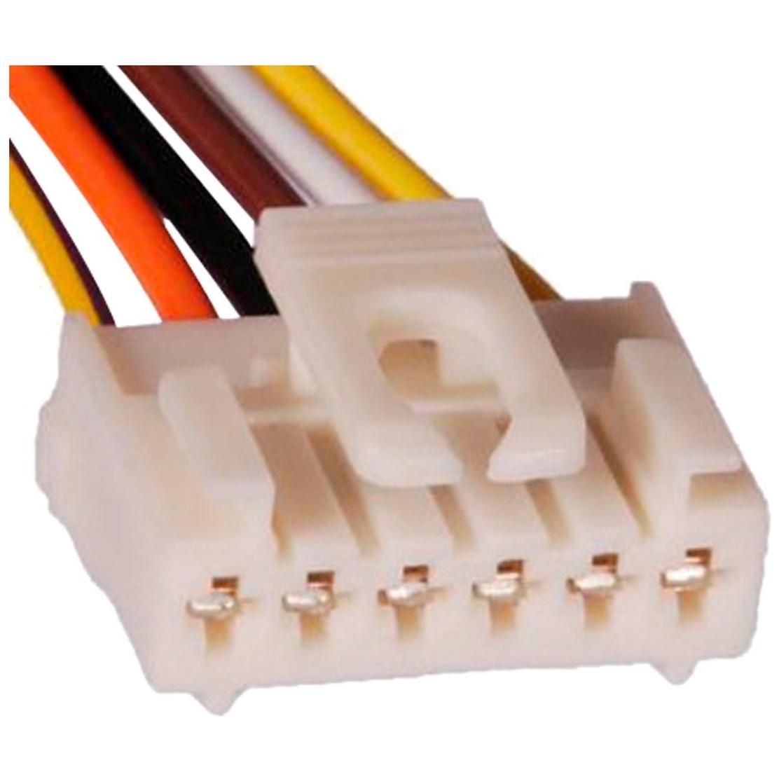 Chicote Feminino 6 Vias 12V Plástico para Fiat Palio - Rainha das Sete - ETE 7666
