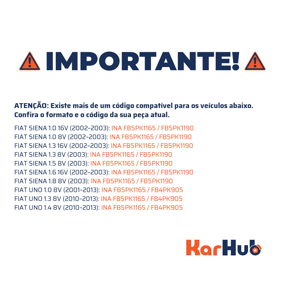 Correia de Acessórios FEAD 1165mm - INA - FB5PK1165