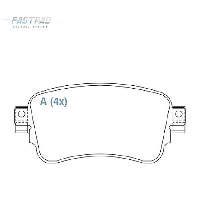 Pastilha de Freio Traseira para Citroen Jumpy e Peugeot Expert - Willtec - FP1024