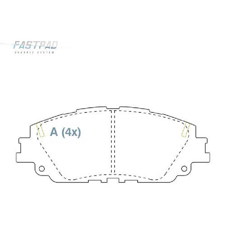 Pastilha de Freio Dianteira para Toyota Camry e RAV4 - Willtec - FP1047