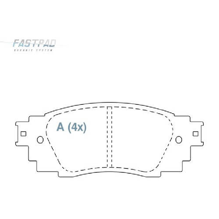 Pastilha de Freio Traseira para Lexus RX 450H e Toyota RAV4 - Willtec - FP1048