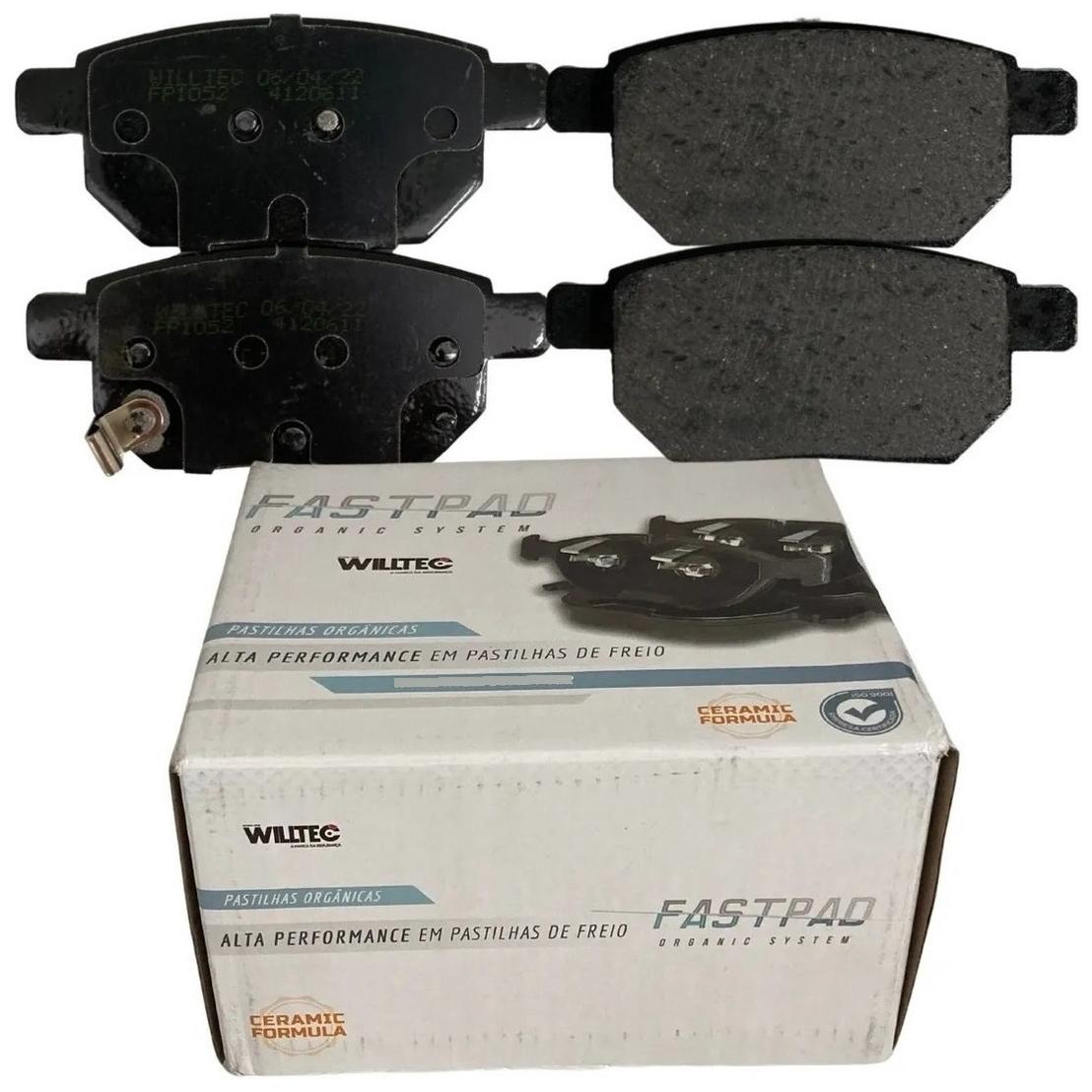 Pastilha de Freio Traseira para Chery Tiggo 2 - Willtec - FP1052