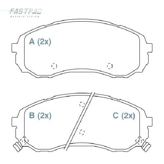 Pastilha de Freio Dianteira para JAC T8 - Willtec - FP130
