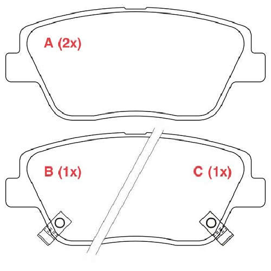 Pastilha de Freio Dianteira para Hyundai Azera - Willtec - FP170