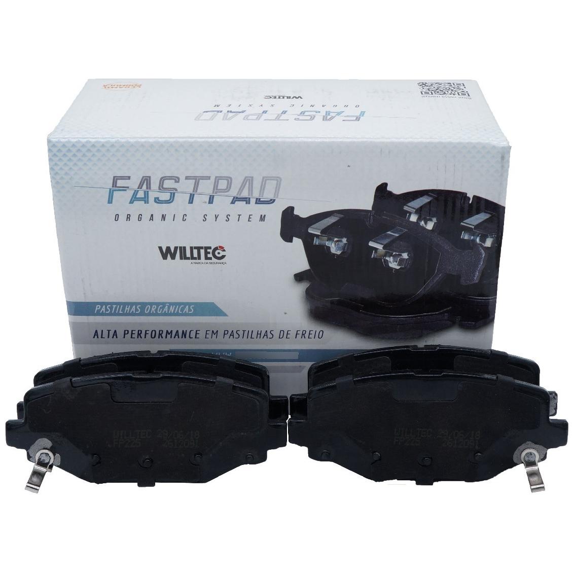Pastilha de Freio Traseira para Dodge Journey e Fiat Freemont - Willtec - FP225