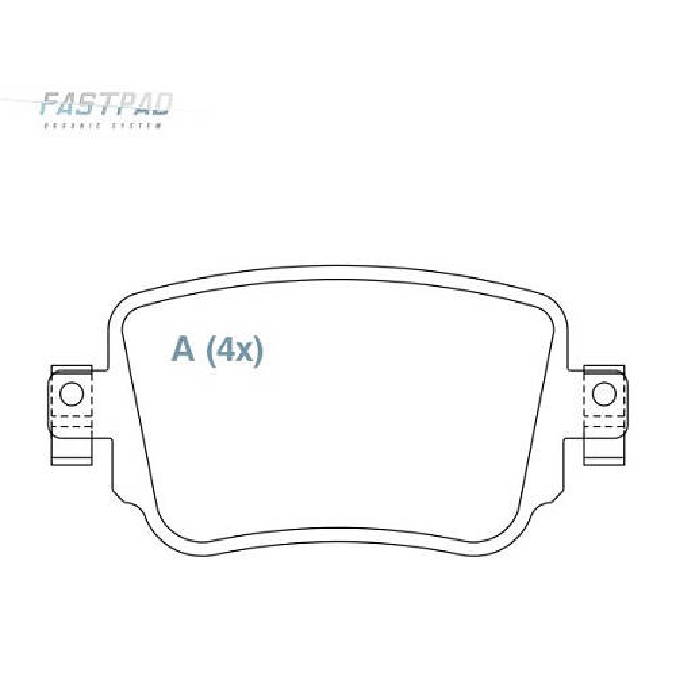 Jogo Pastilha de Freio Traseira - WILLTEC - FP263