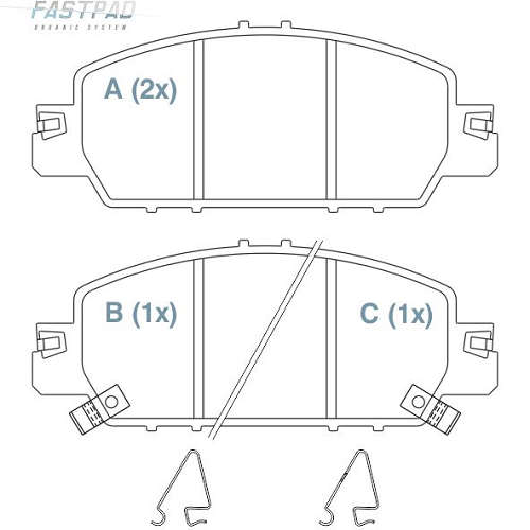 Pastilha de Freio Traseira para Honda Civic - Willtec - FP266
