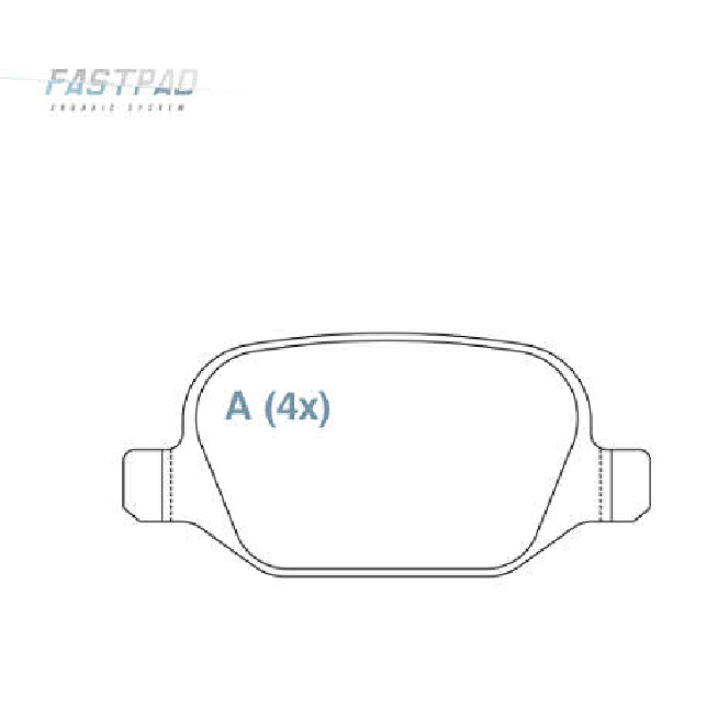 Jogo Pastilha de Freio Traseira - WILLTEC - FP748