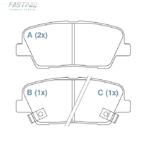 Jogo Pastilha de Freio Traseira - WILLTEC - FP870