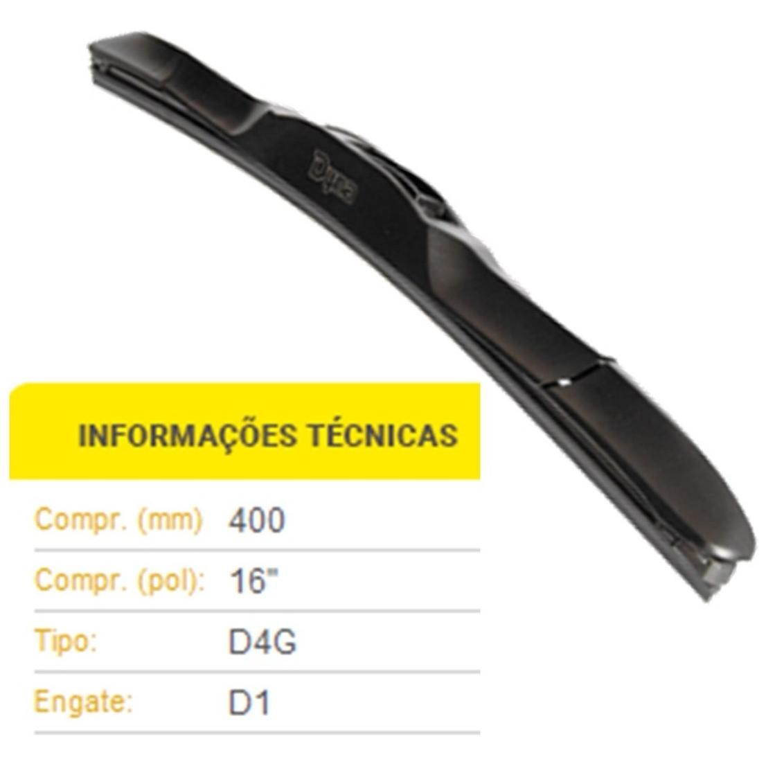 Palheta do Limpador de Para Brisa - Dyna - H616