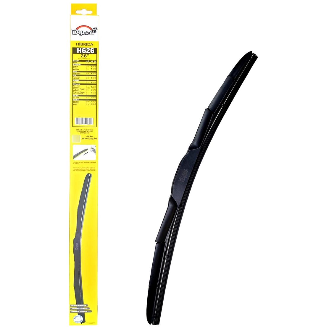 Palheta do Limpador de Para Brisa - Dyna - H626