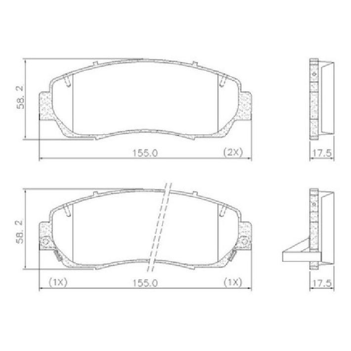Pastilha de Freio Dianteira para Honda CR-V - Ferodo - HQF-2335AC