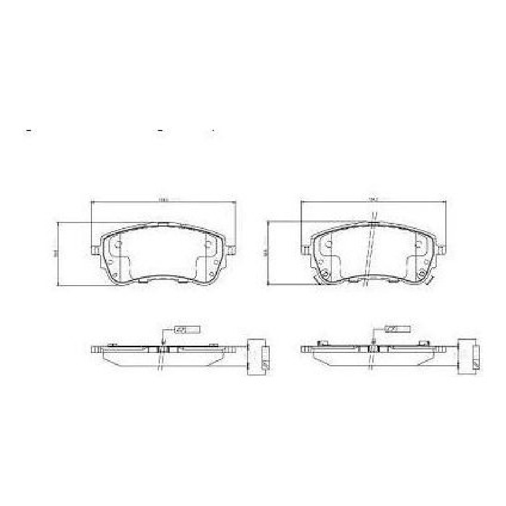 Pastilha de Freio Dianteira para Toyota Corolla - Ferodo - HQF-2483AC