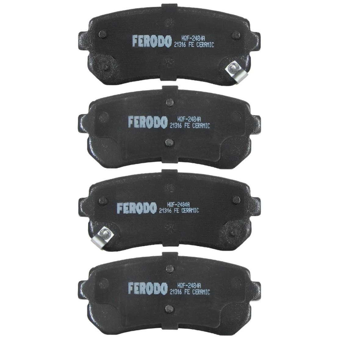 Pastilha de Freio Traseira para Hyundai IX35 - Ferodo - HQF-2484AC