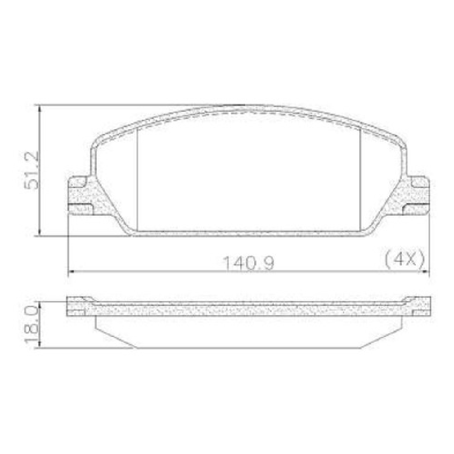 Pastilha de Freio Dianteira para Fiat Fastback e Pulse - Ferodo - HQF-2499C