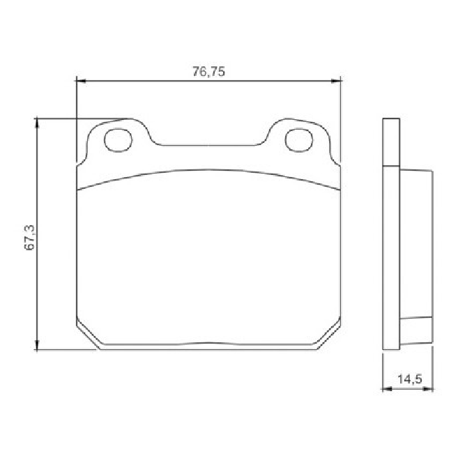 Pastilha de Freio Dianteira para Chevrolet Caravan e Opala - Jurid - HQJ-2009