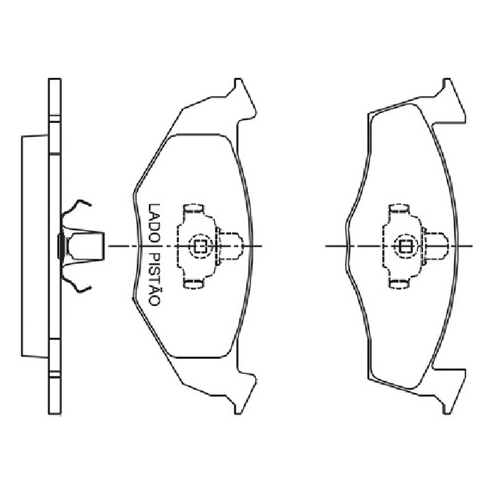 Pastilha de Freio Dianteira para Volkswagen Polo Classic e Saveiro - Jurid - HQJ-2109