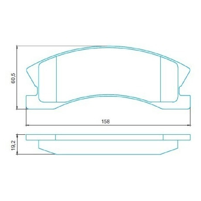 Pastilha de Freio Dianteira para Jeep Cherokee - Jurid - HQJ-2201