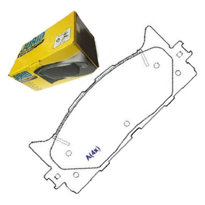 Pastilha de Freio Dianteira para Toyota Camry - Jurid - HQJ-2276