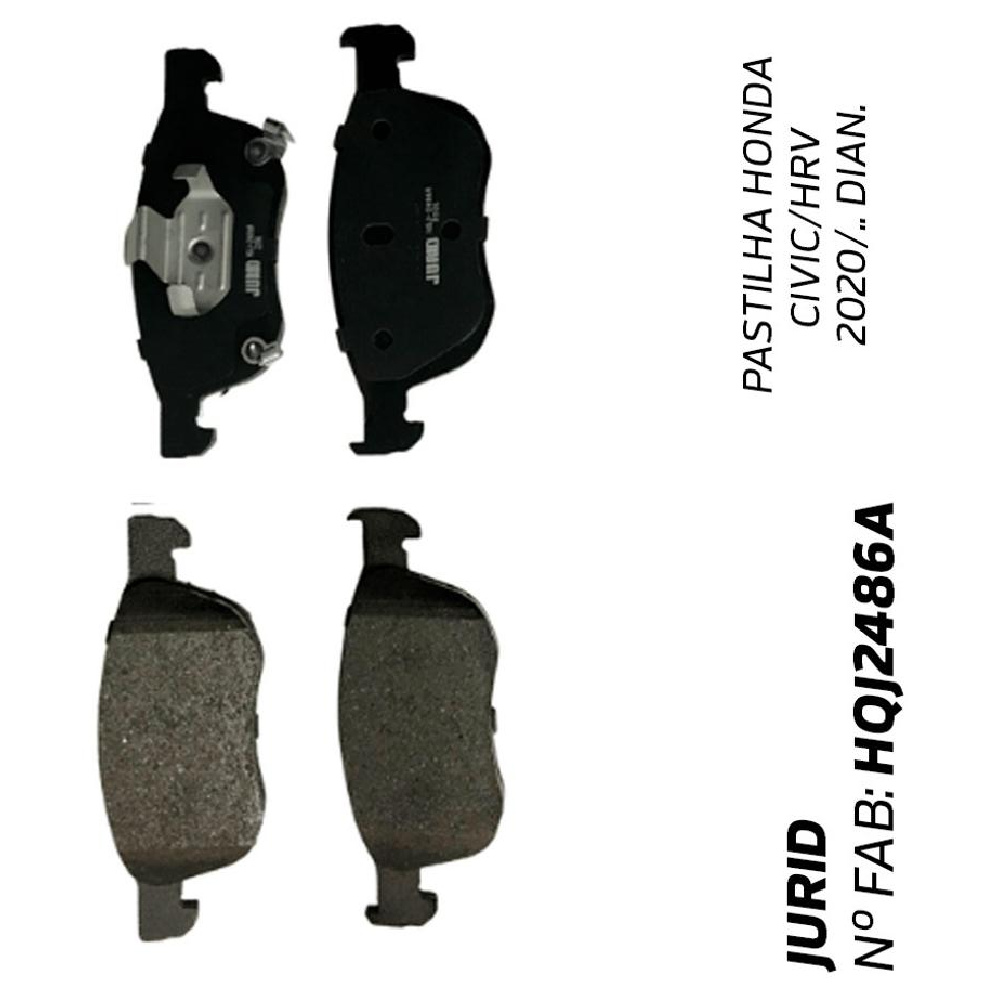 Pastilha de Freio Dianteira para Honda Civic e HR-V - Jurid - HQJ-2486A