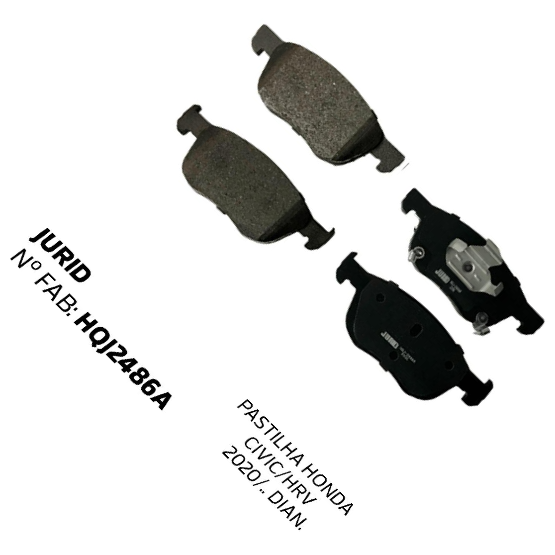 Pastilha de Freio Dianteira para Honda Civic e HR-V - Jurid - HQJ-2486A