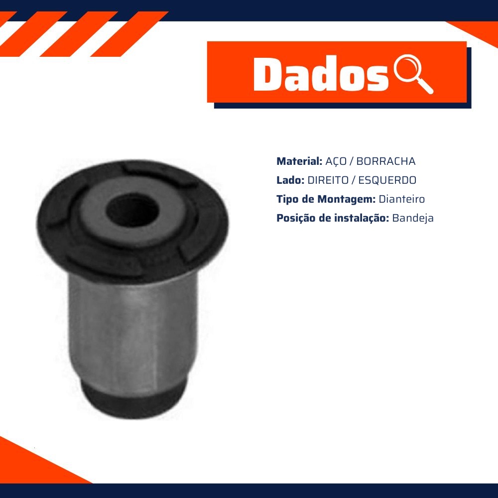 Bucha da Bandeja Dianteira - Mobensani - MB 460 A