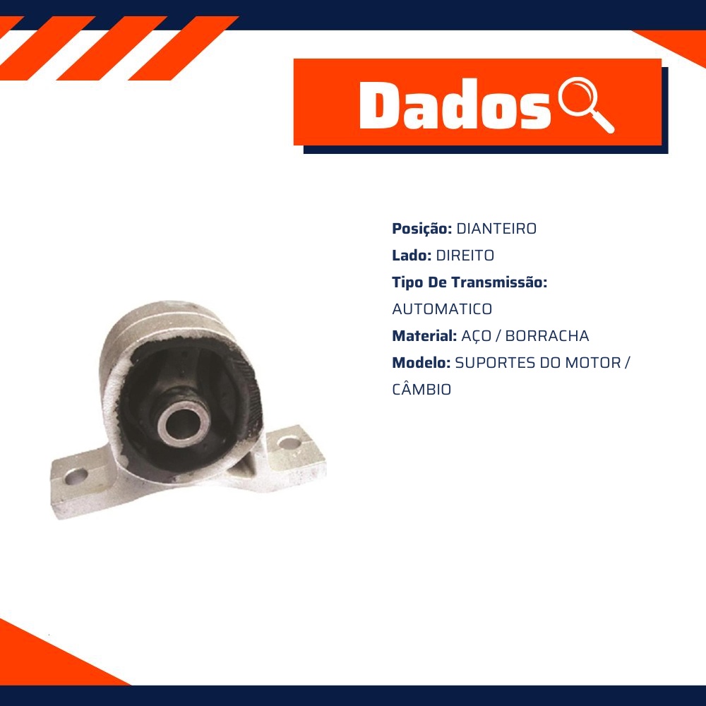 Coxim do Motor Dianteiro para Honda Civic - Mobensani - MB 9204