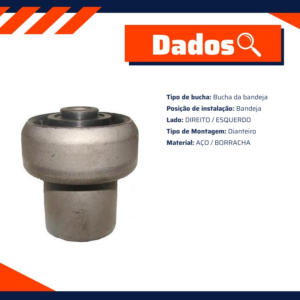 Bucha da Bandeja Dianteira - Mobensani - MB1203A