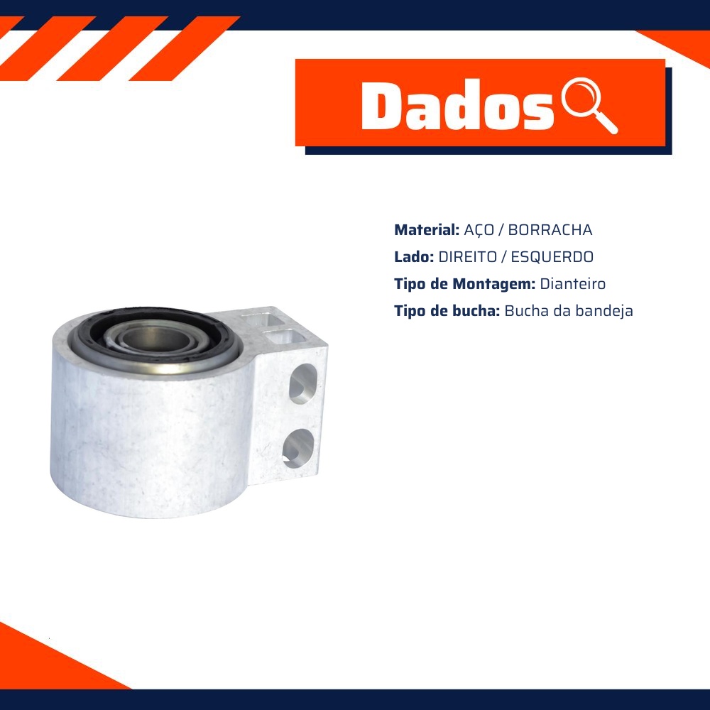 Bucha da Bandeja Dianteira para Chevrolet Cruze e Cruze Sport6 - Mobensani - MB1233