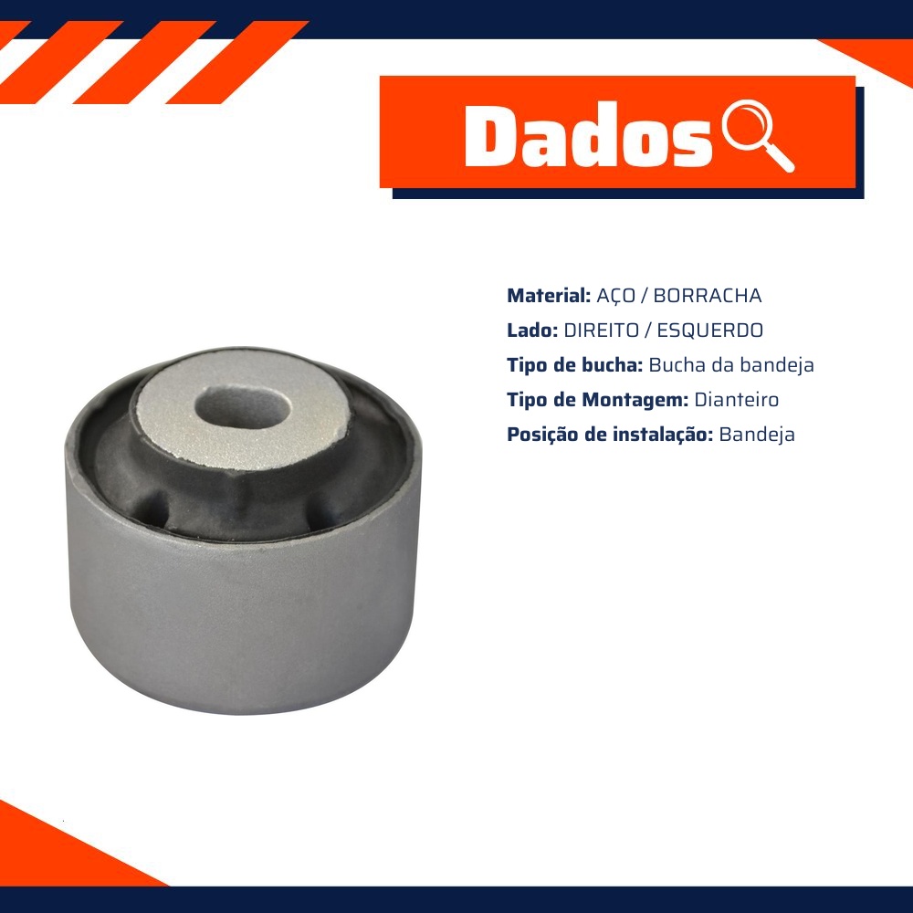 Bucha da Bandeja Dianteira - Mobensani - MB2268