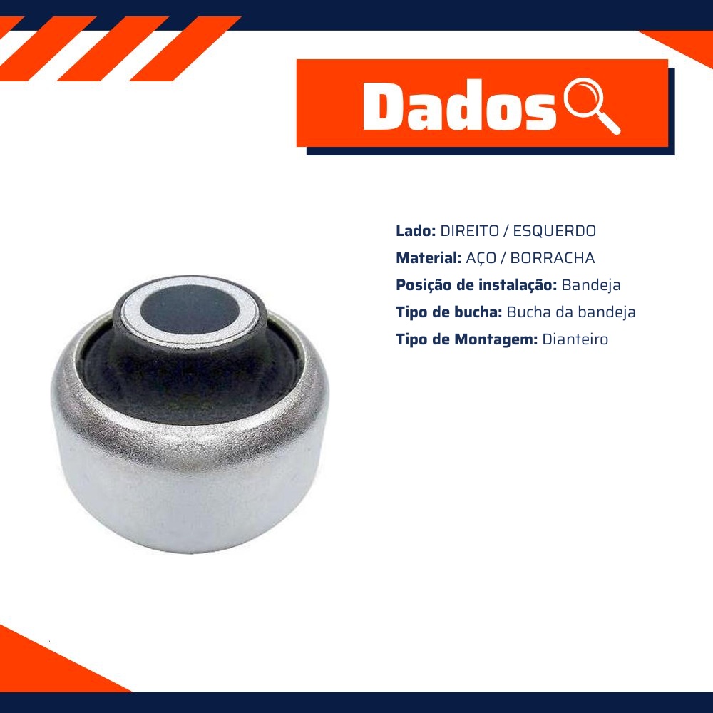 Bucha da Bandeja Dianteira - Mobensani - MB5016