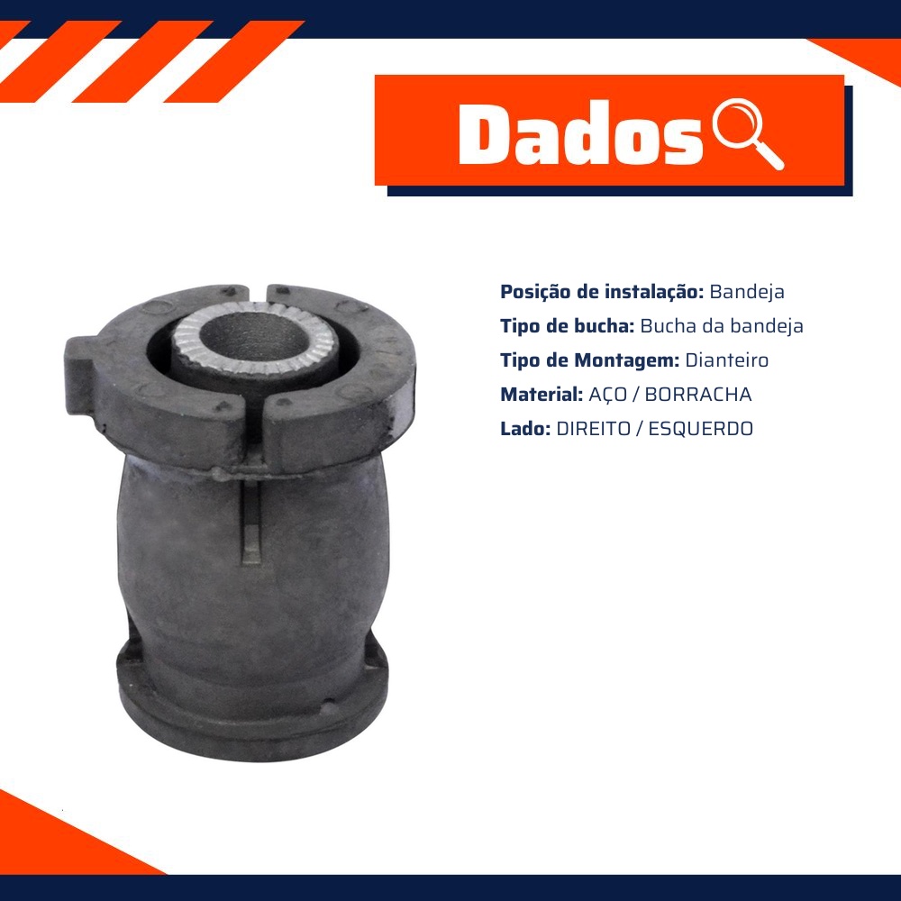 Bucha da Bandeja Dianteira para Toyota Corolla e Fielder - Mobensani - MB742