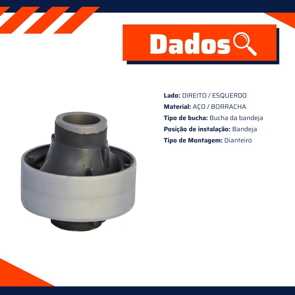 Bucha da Bandeja Dianteira - Mobensani - MB763