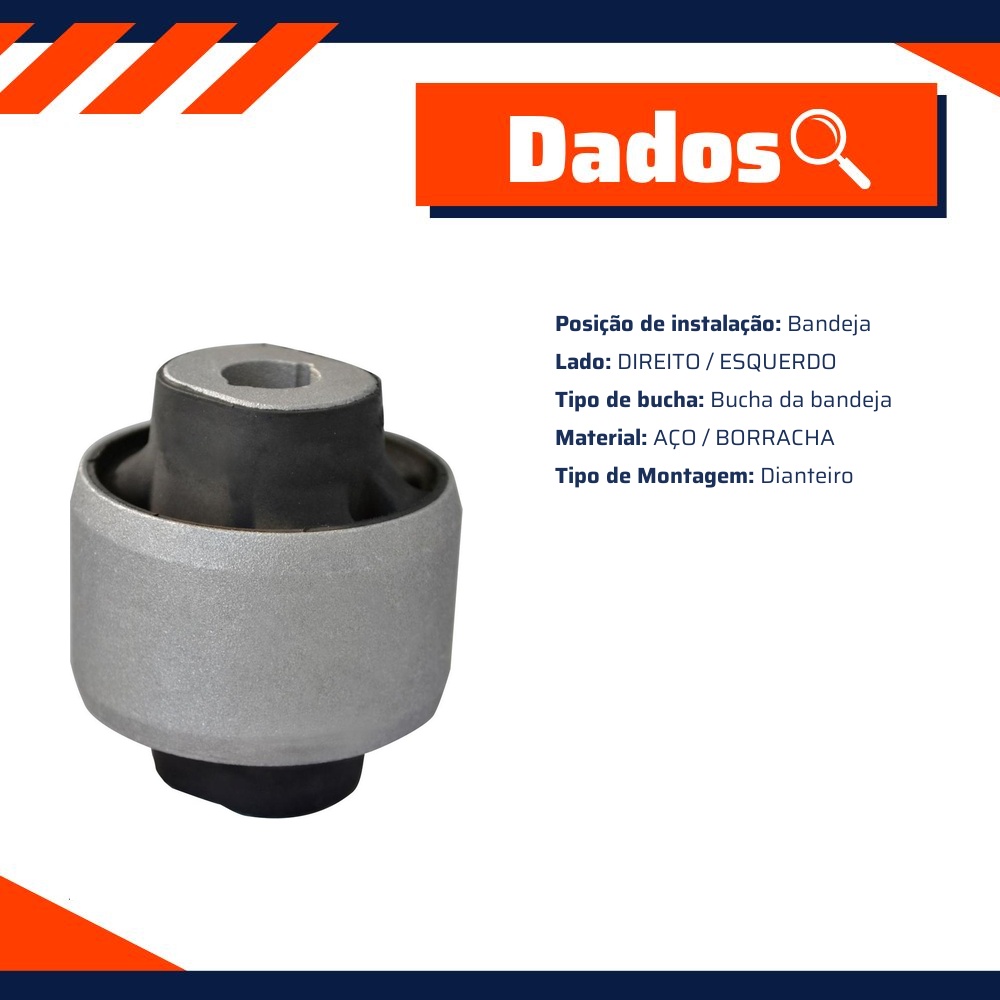Bucha da Bandeja Dianteira para Renault Fluence - Mobensani - MB9129