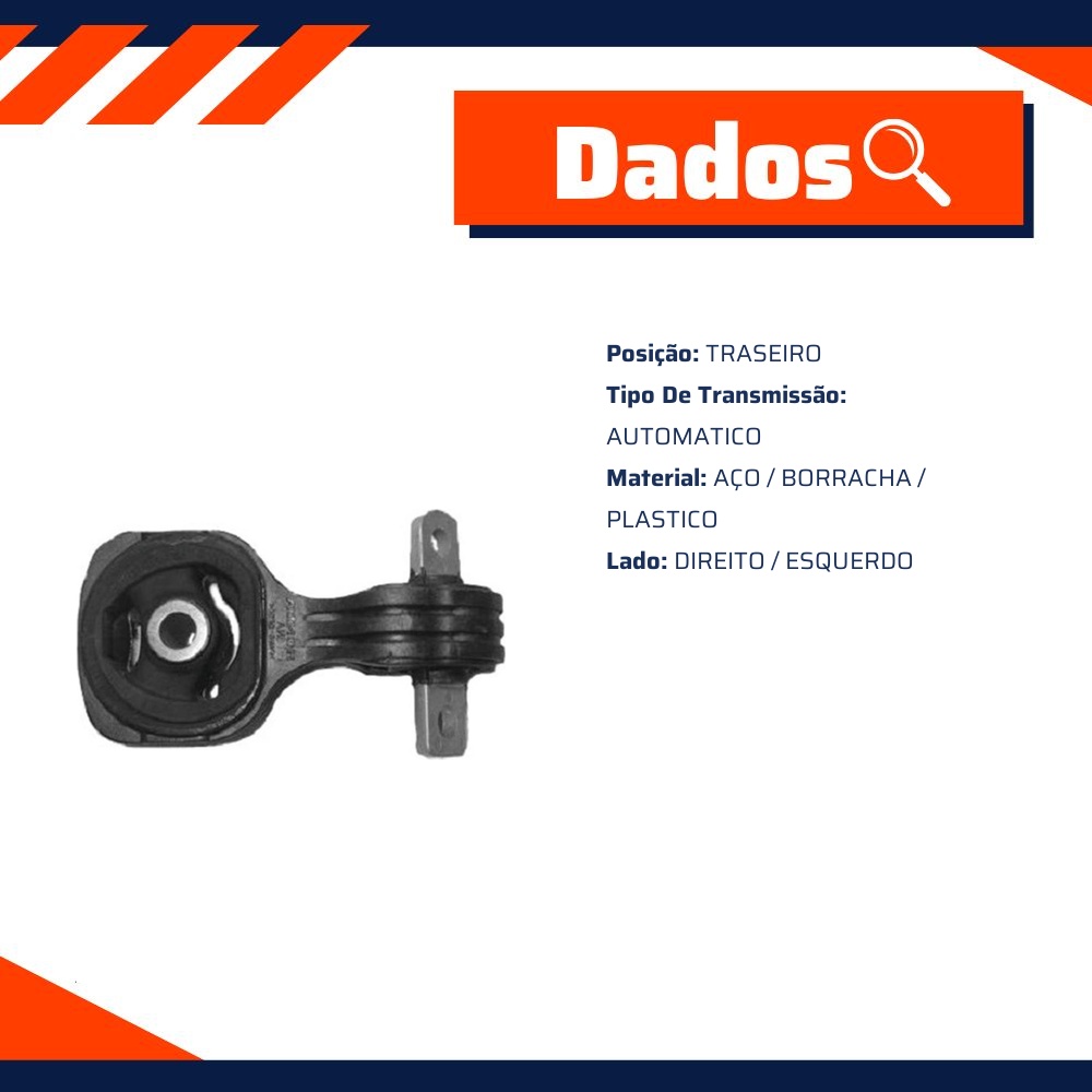 Coxim do Motor Traseiro para Honda Civic - Mobensani - MB9322