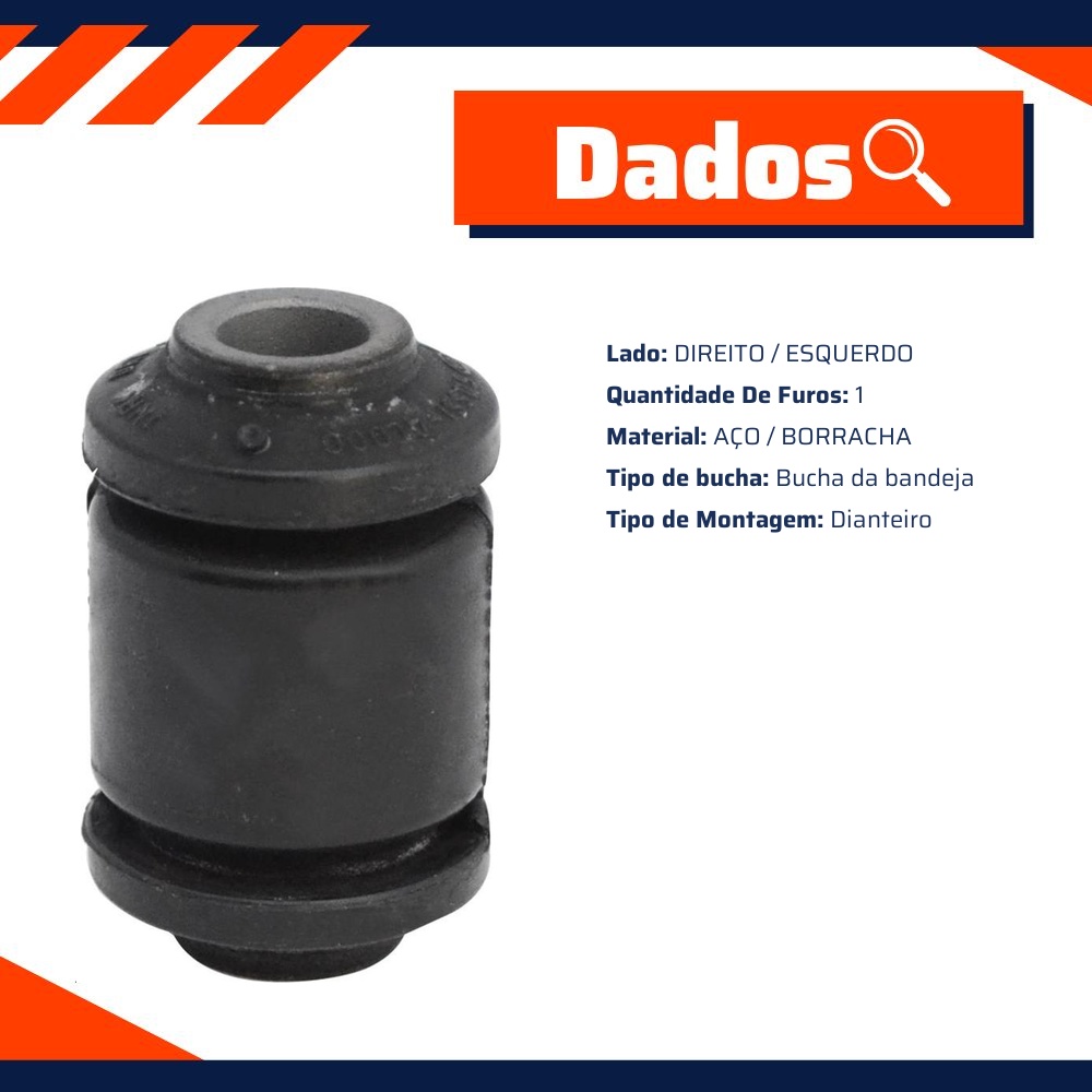 Bucha da Bandeja Dianteira - Mobensani - MB9344