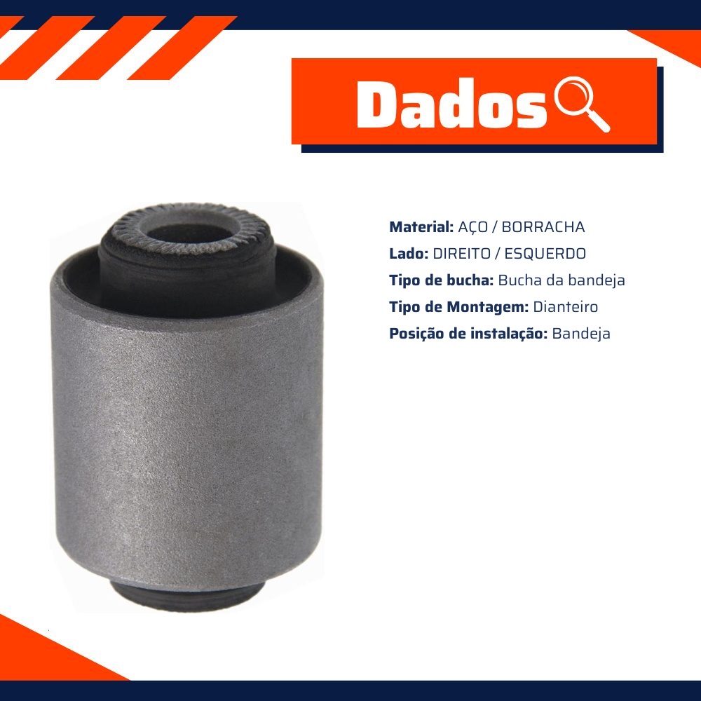 Bucha da Bandeja Dianteira para Hyundai IX35 e KIA Sportage - Mobensani - MB9346