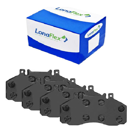 Jogo Pastilha de Freio Dianteira - LONAFLEX - P-104