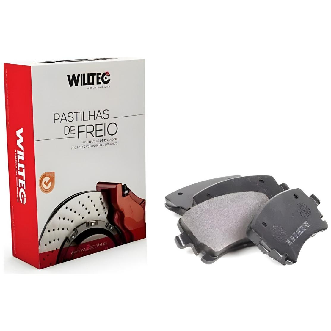 Pastilha de Freio Ceramica Dianteira para Chevrolet Onix e Onix Plus - Willtec - PW1044