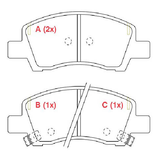 Pastilha de Freio Dianteira para Hyundai HB20 1.0 Aspirado - Willtec - PW1055