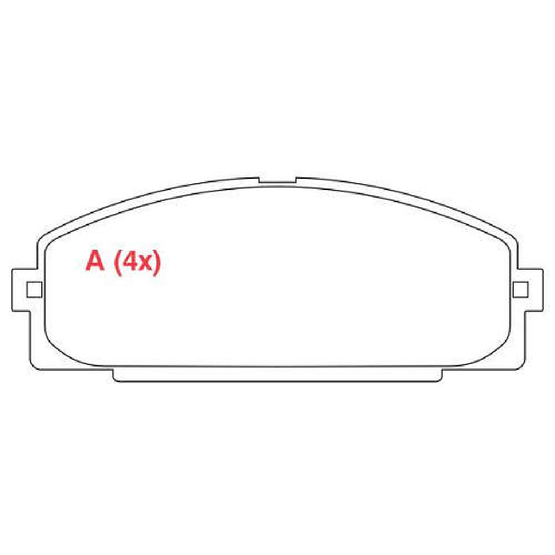 Pastilha de Freio Dianteira para Jinbei Topic - Willtec - PW221