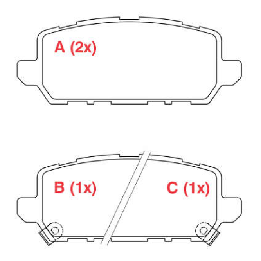 Pastilha de Freio Traseira para Honda HR-V - Willtec - PW253